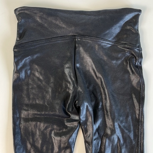 SPANX Faux Leather Leggings Black Sz S - Picture 5 of 16
